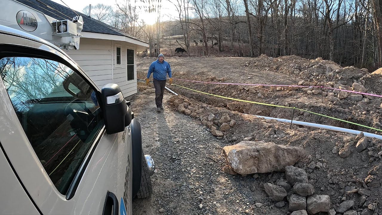 Running a Sleeved Water Line in a Rocky Area