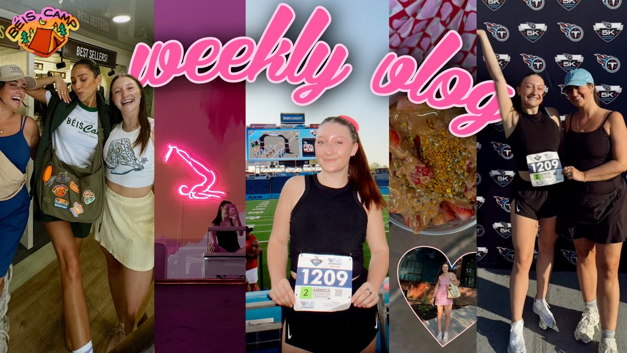 spend a week with me 💌first 5K, meeting Shay Mitchell, & little things that fill my cup🪩🎀