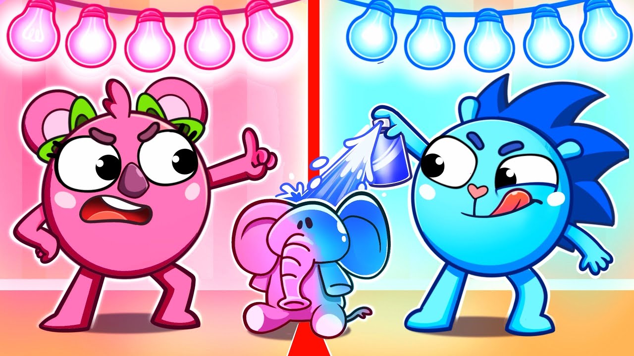 Canção Do Duelo Rosa Ou Azul | Canções Infantis Divertidas 😻🐨🐰🦁 Por Baby Zoo