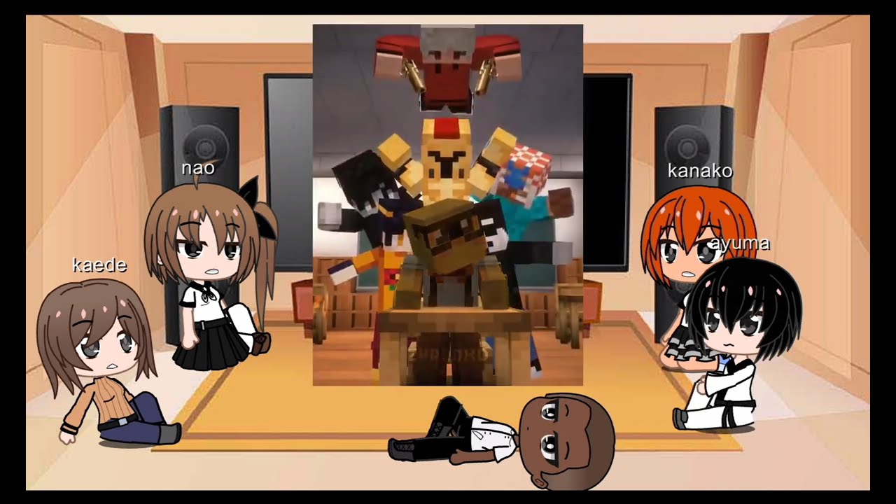 (Ntr)kokujin no tenkousei react to hiroki as Hamoode #minecraft #scarymods #mods hunters #ntr