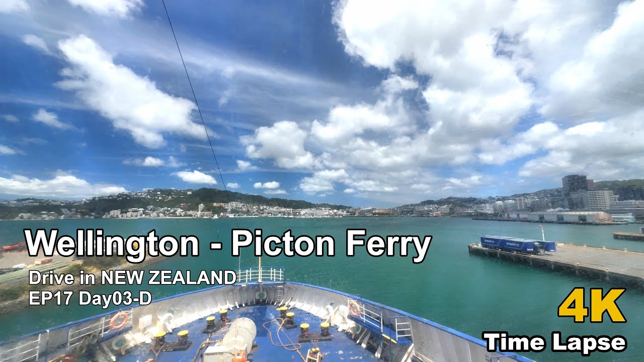 POV Drive in New Zealand EP17 | Wellington - Picton | StraitNZ Bluebridge Cook Strait Ferry 4K 60fps