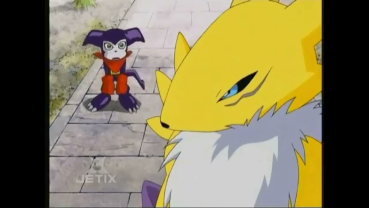 Impmon Getting Disappointed by Renamon