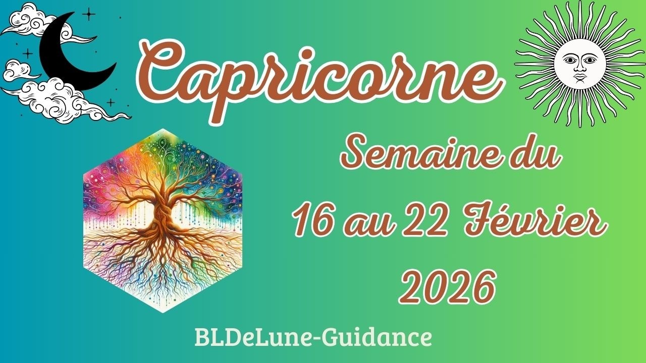 CAPRICORNE ♑ Du 16 au 22 Février 2026. Ambiance chaleureuse, accueil chaleureux, trop de générosité
