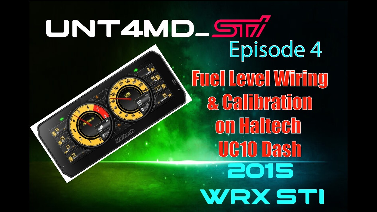 How to wire Fuel Level Sender to Haltech Dash & Calibrate