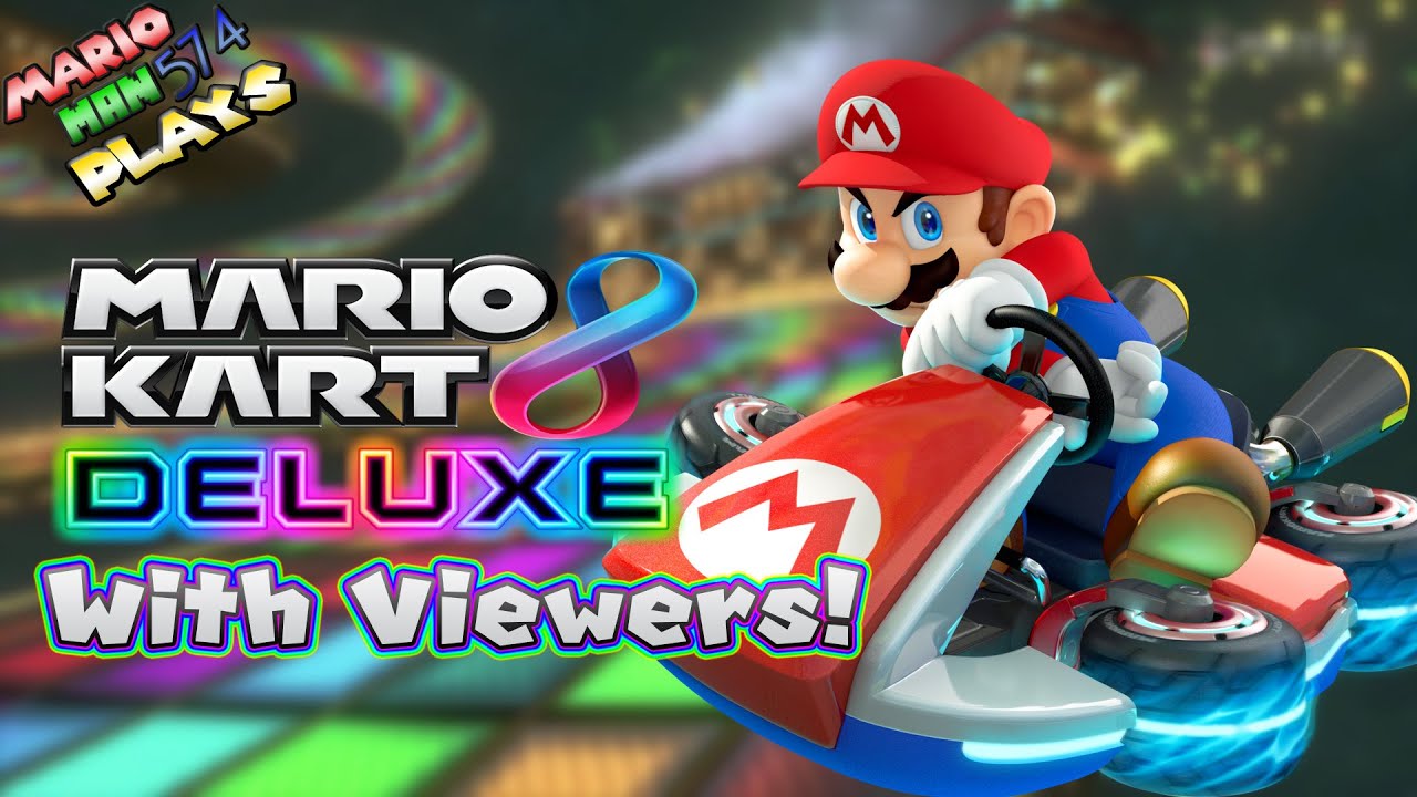 MARIO KART WITH BlueBoltFox, AmeliaPlayz, CrashyBandicoot, AND VIEWERS!!!!!