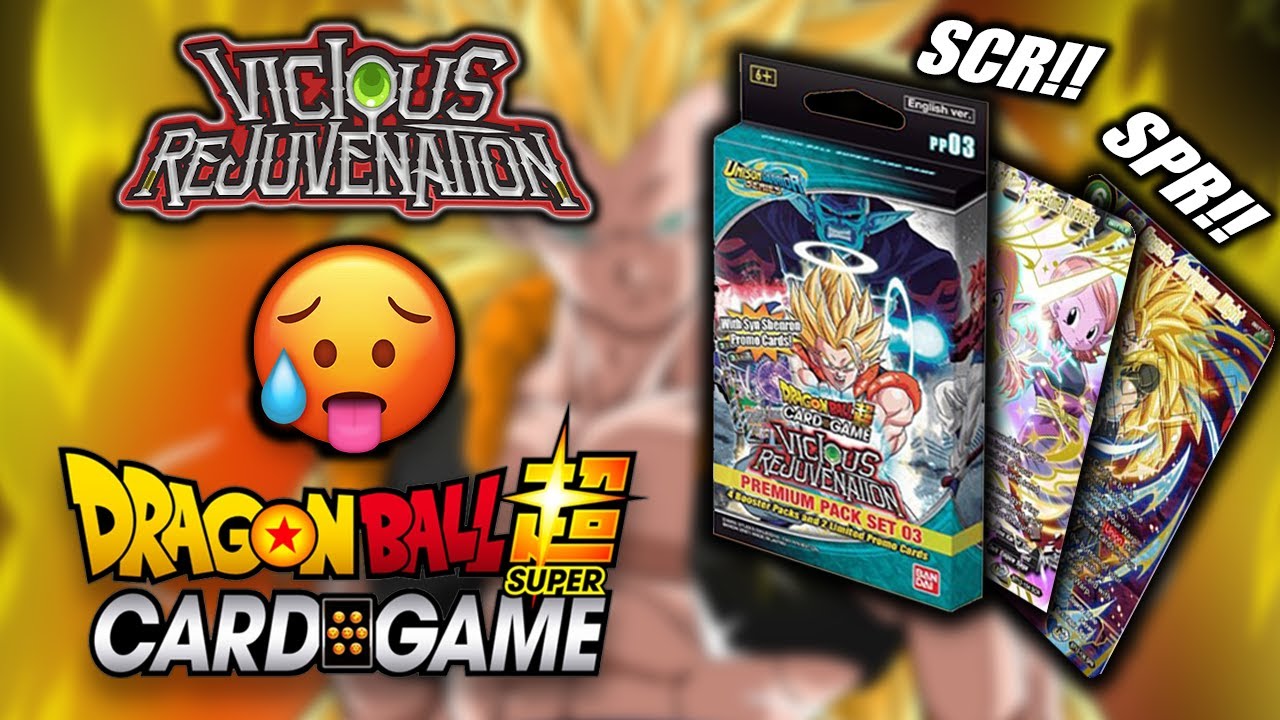 PREMIUM PACK 03 OPENING! *SCR PULL* DBS Vicious Rejuvenation 