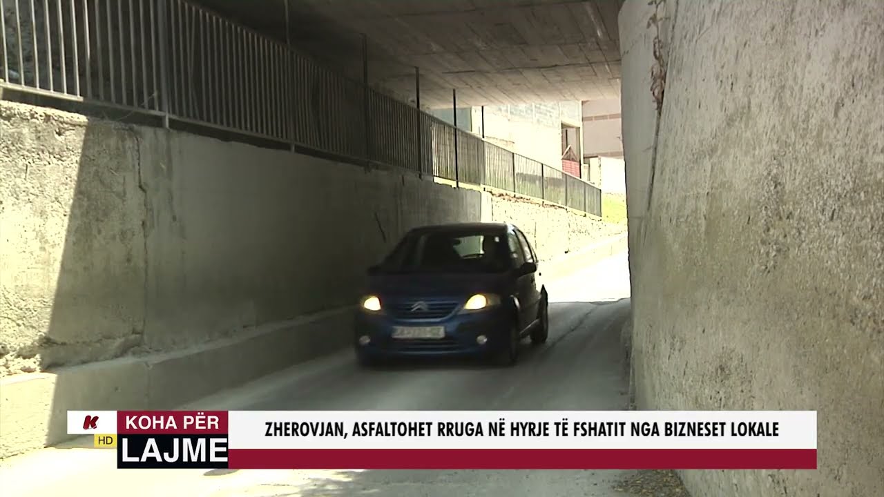 ZHEROVJAN, ASFALTOHET RRUGA NË HYRJE TË FSHATIT NGA BIZNESET LOKALE