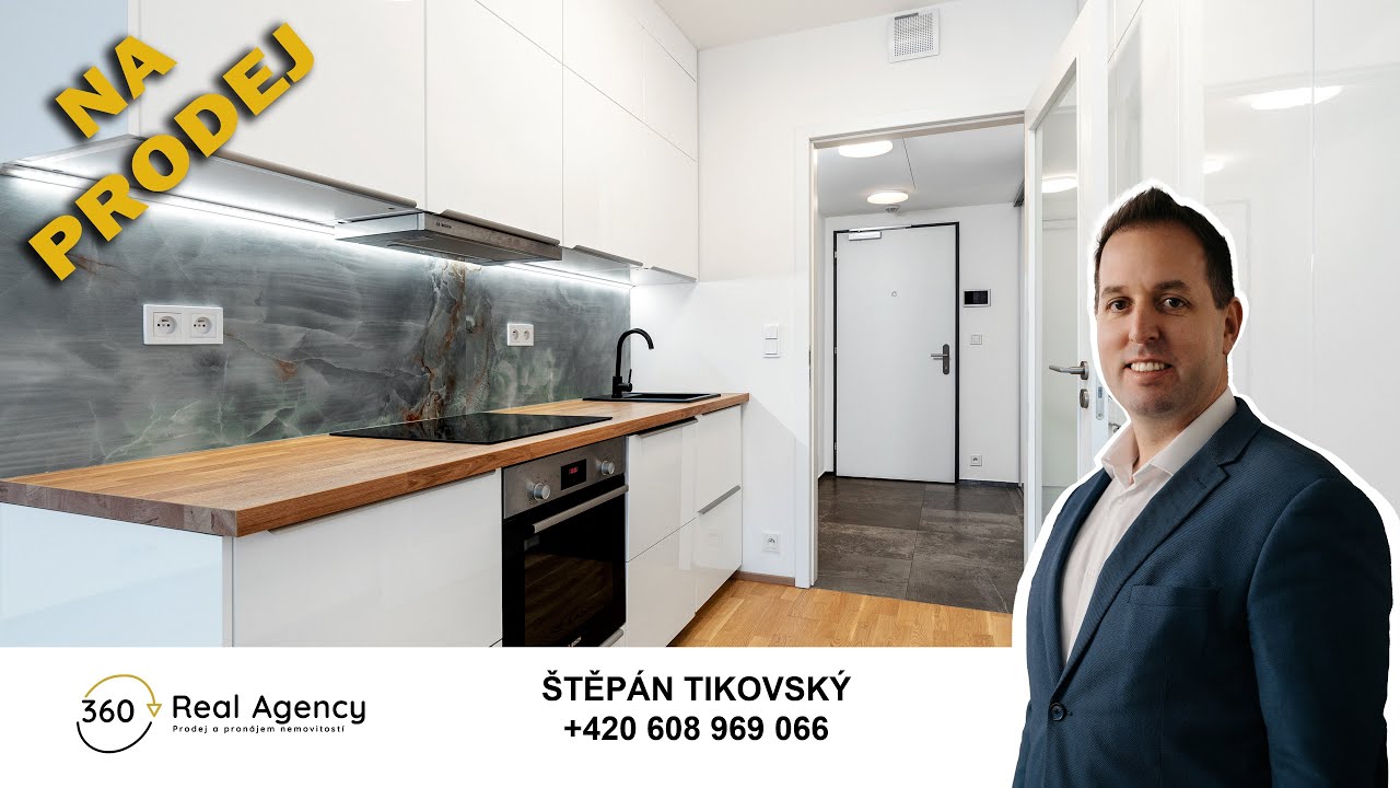 Moderní byt 1+kk s lodžií, chytrou domácností - Štěpán Tikovský, Šimon Čepek - Real Agency 360°.