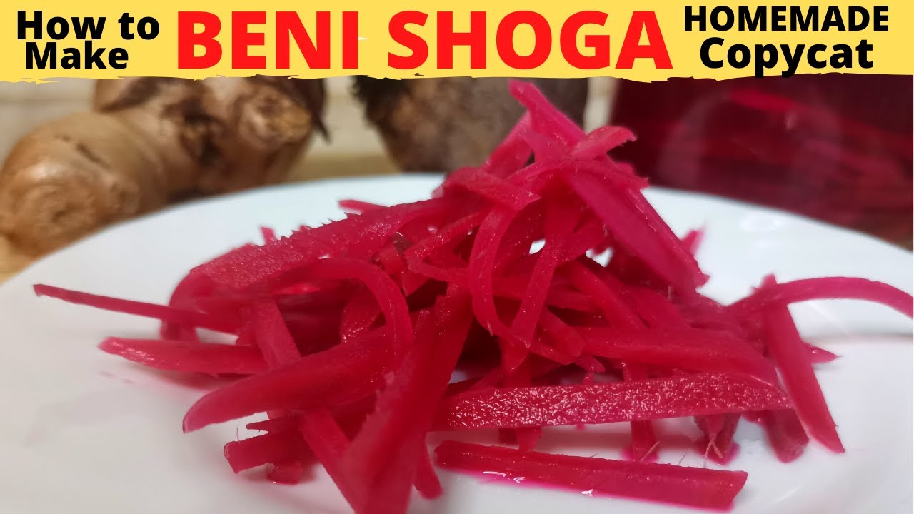 BENI SHOGA | Red Pickled Ginger | HOMEMADE Using BEETROOT | Japanese Side Dish Recipe HACK