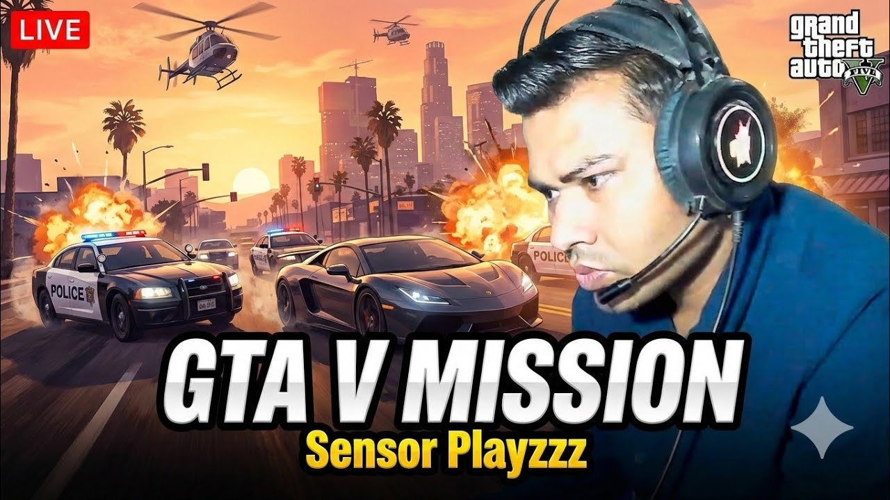 LIVE 🔴 LET'S PLAY GTA 6 😯 FOR FIRST TIME 😍 With Facecam #live #short #shortsfeed #sensorplayzzz