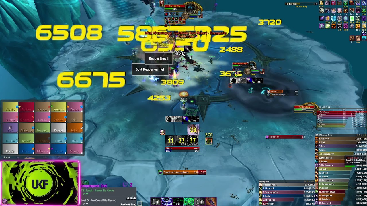 The Lich King 25 Heroic, 12.9k Demonology Warlock, No ICC Buff (0%), Warmane - Lordaeron