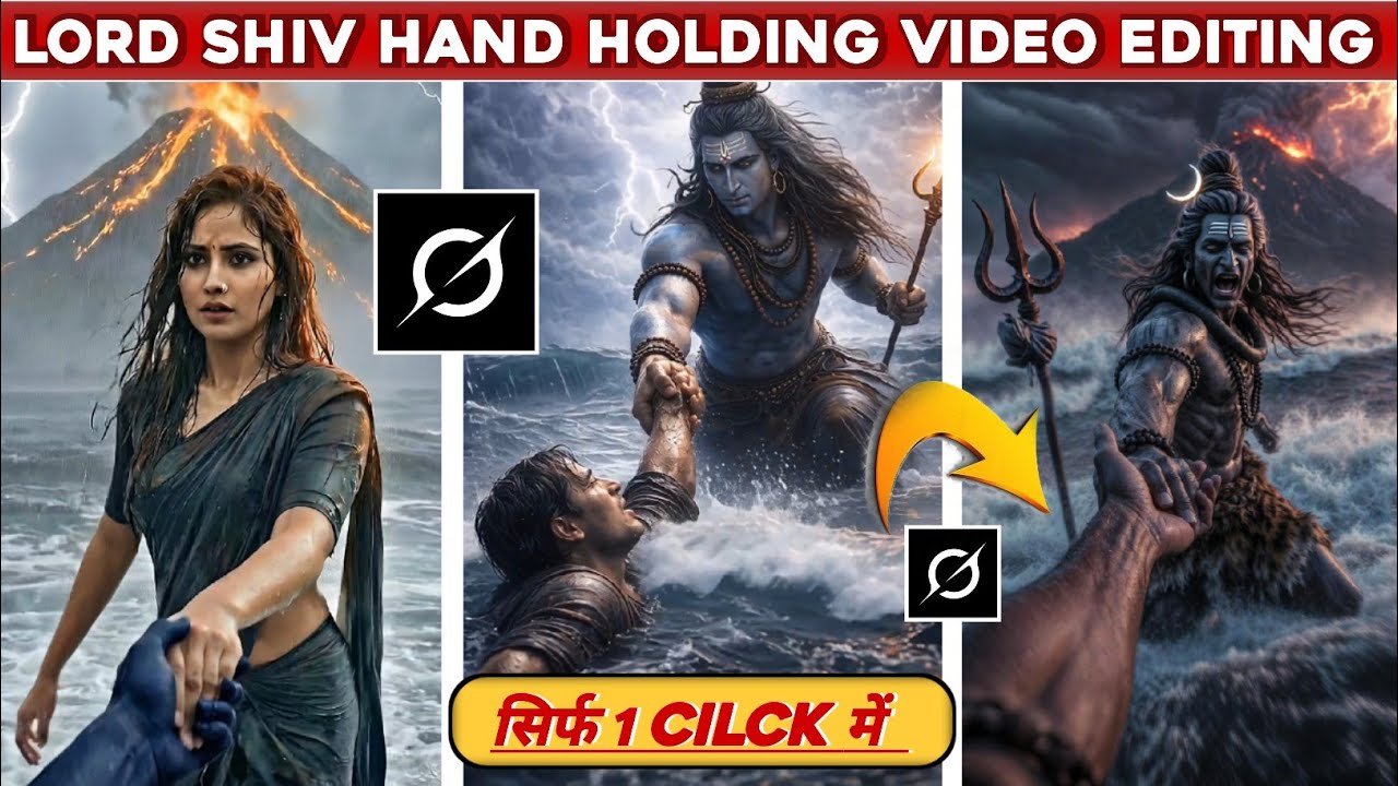 Lord shiv hand holding ai video editing | Mahadev hand ai video editing | Trending ai video editing 