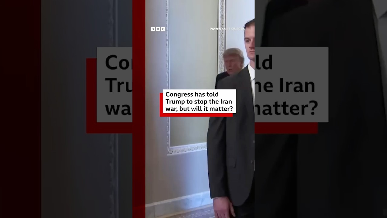 Congress tells Trump to end Iran war, but will it matter? #BBCNews