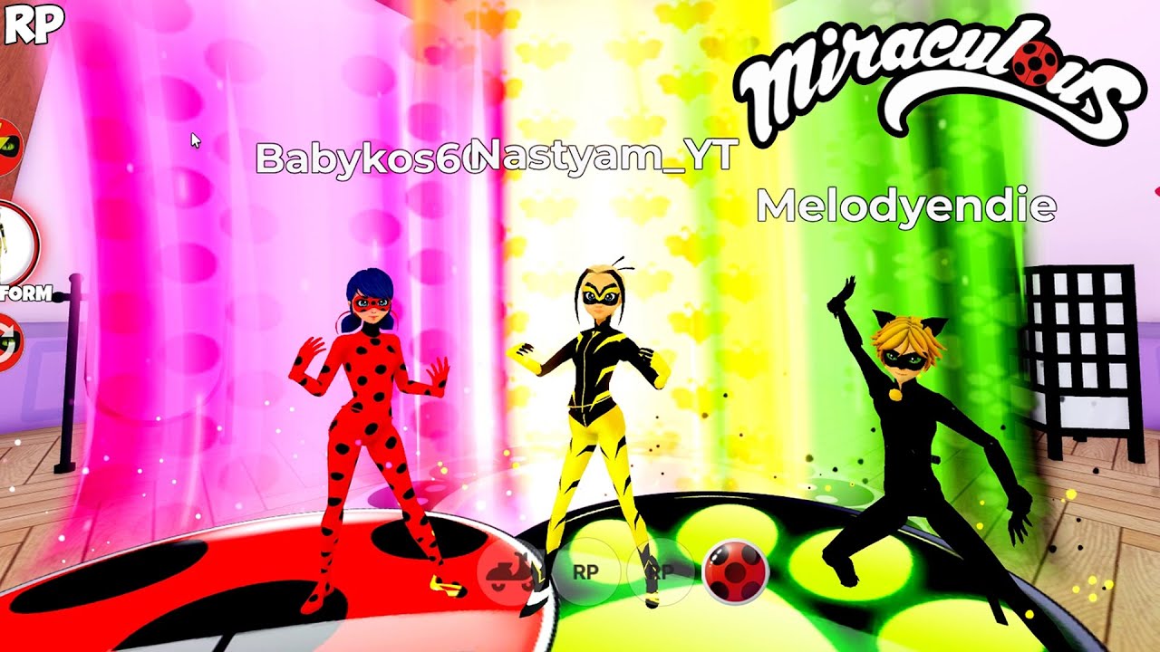 ALL NEW TRANSFORMATION DO GRUPO NO MIRACULOUS RP - MIRACULOUS ROBLOX!