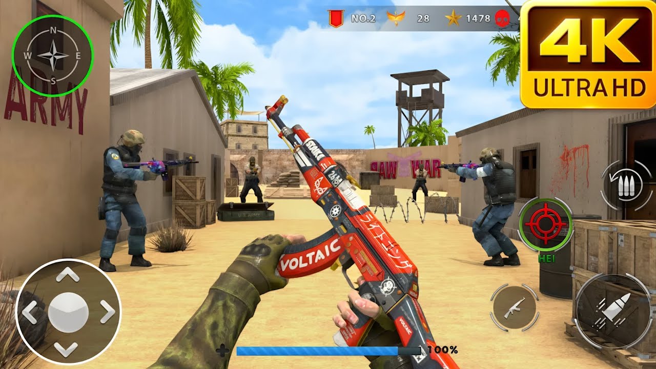 Commando Shooting Game Offline Level 11–15 | Intense FPS Gameplay 🔥