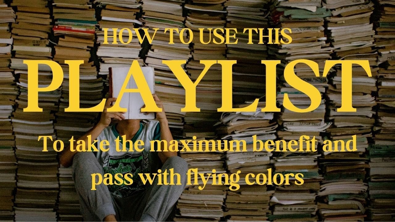 Welcome to my playlist || Chapter videos are free for all, Exam kit and marathon are for members