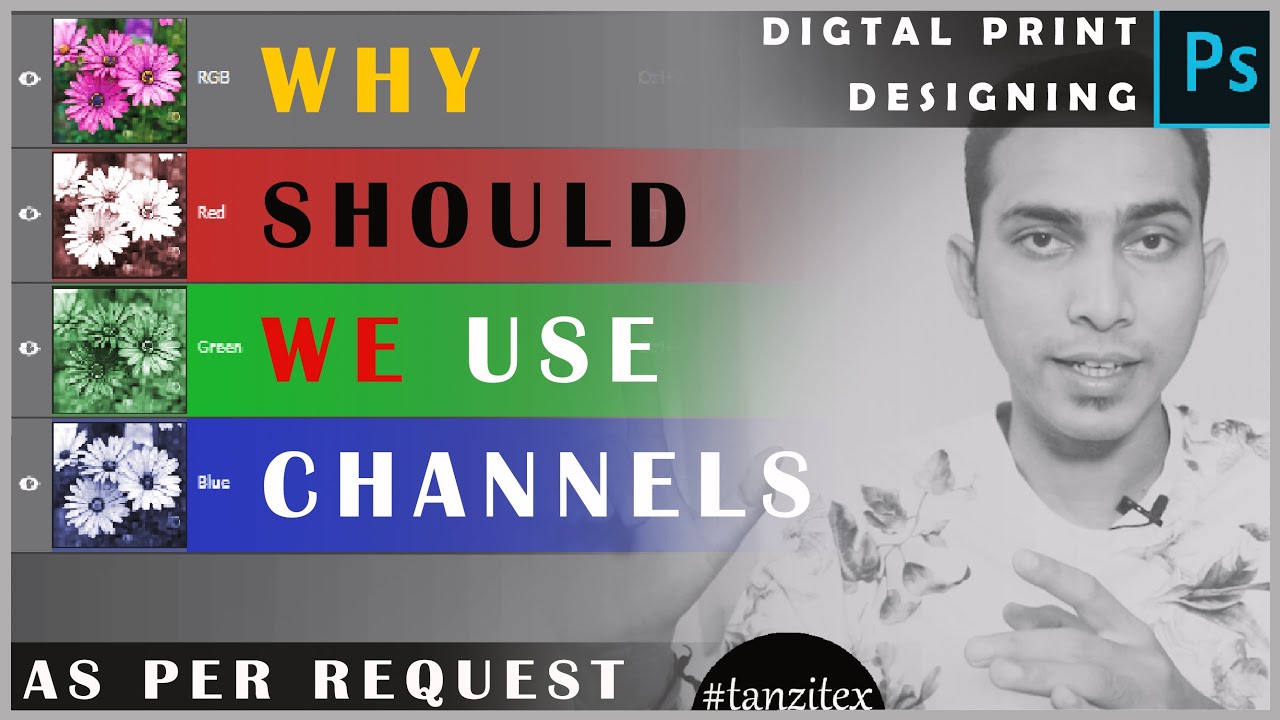 Why Should You Know Channel Work In Photoshop As a Designer for Textile #Digitalprint -IN HINDI
