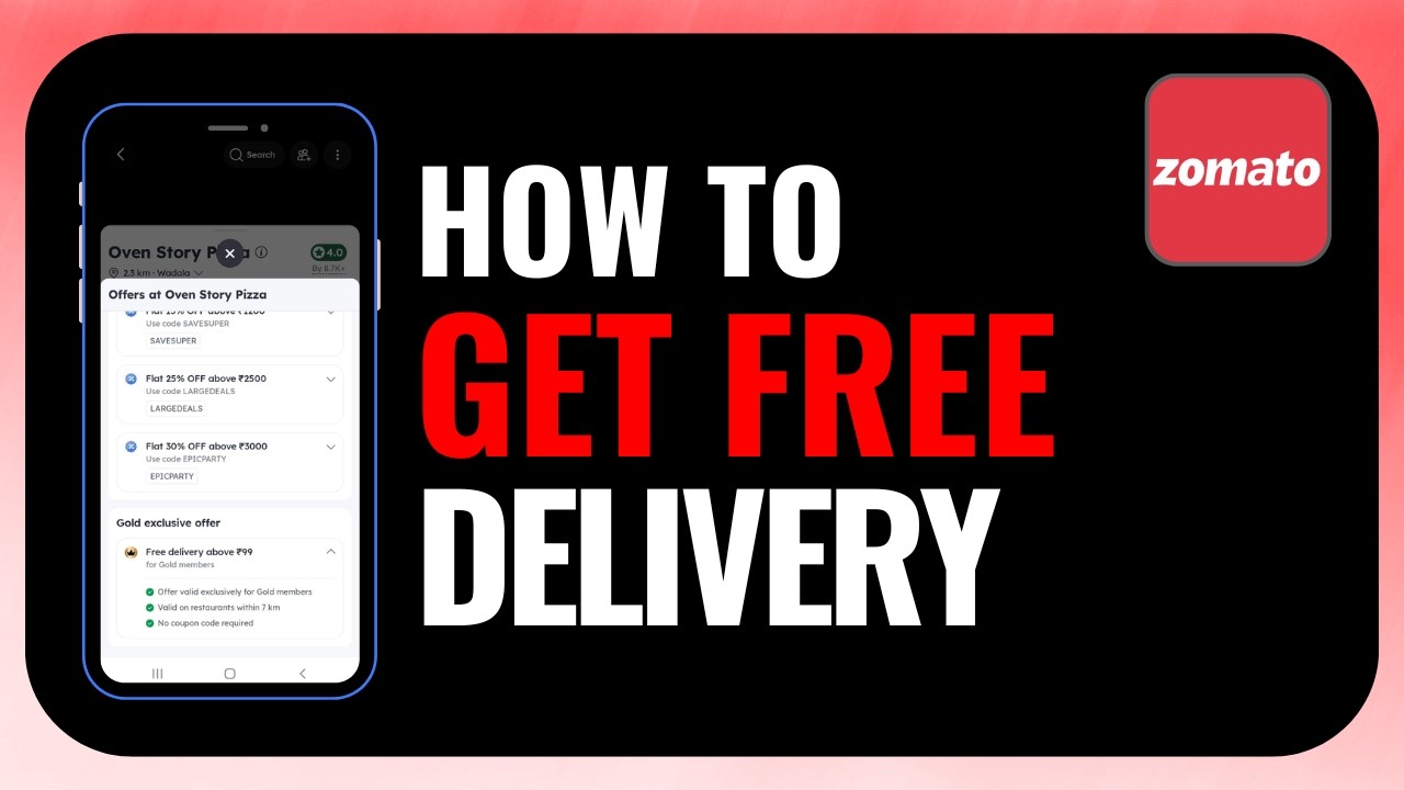 How to Get Free Delivery on Zomato