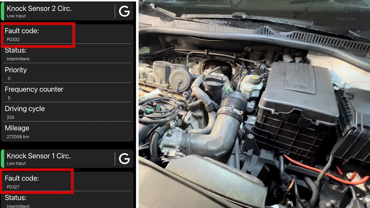 MK6 VW 2.5L Knock Sensor Replacement - Codes P0327 & P0332