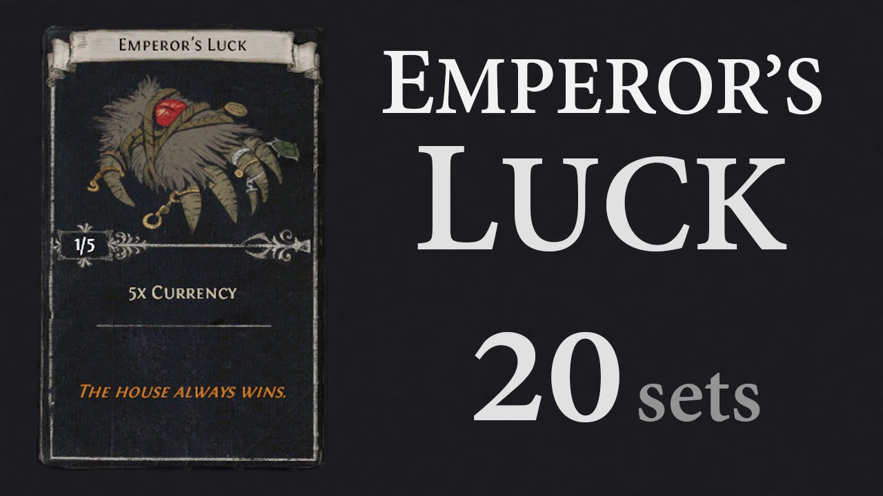 Path of Exile - Emperor's Luck card [20 sets] / PoE divination card gamble