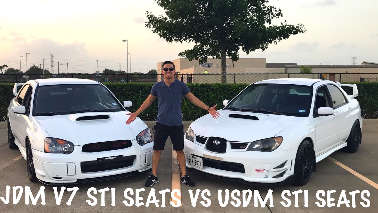 JDM V7 STI SEATS vs USDM STI SEATS