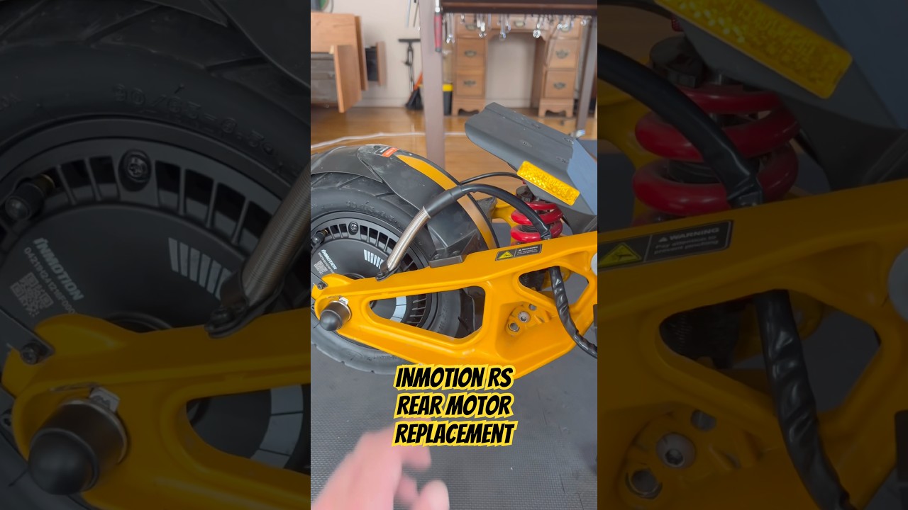 Inmotion RS Rear Motor Change and Updated motor cabling #electricscooter #shorts #inmotion