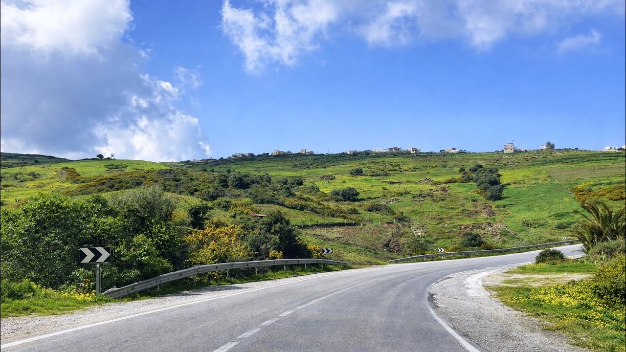 جولة في مدينة طنجة على طول طريق القصر الصغير.. كلشي مخضر تبارك الله|  ساعة من المتعة😍🌳