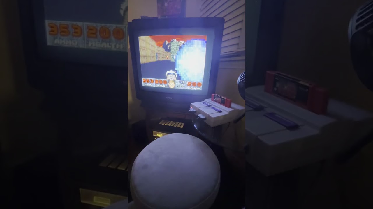 Doom SNES 32mhz Overclock - Cyberdemon Boss Fight
