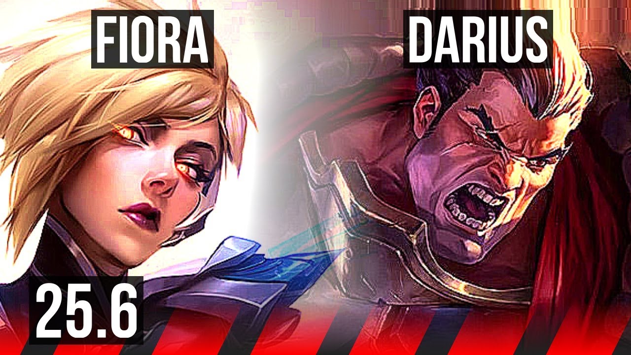 FIORA vs DARIUS (TOP) | 6 solo kills, Legendary | EUW Master | 25.6