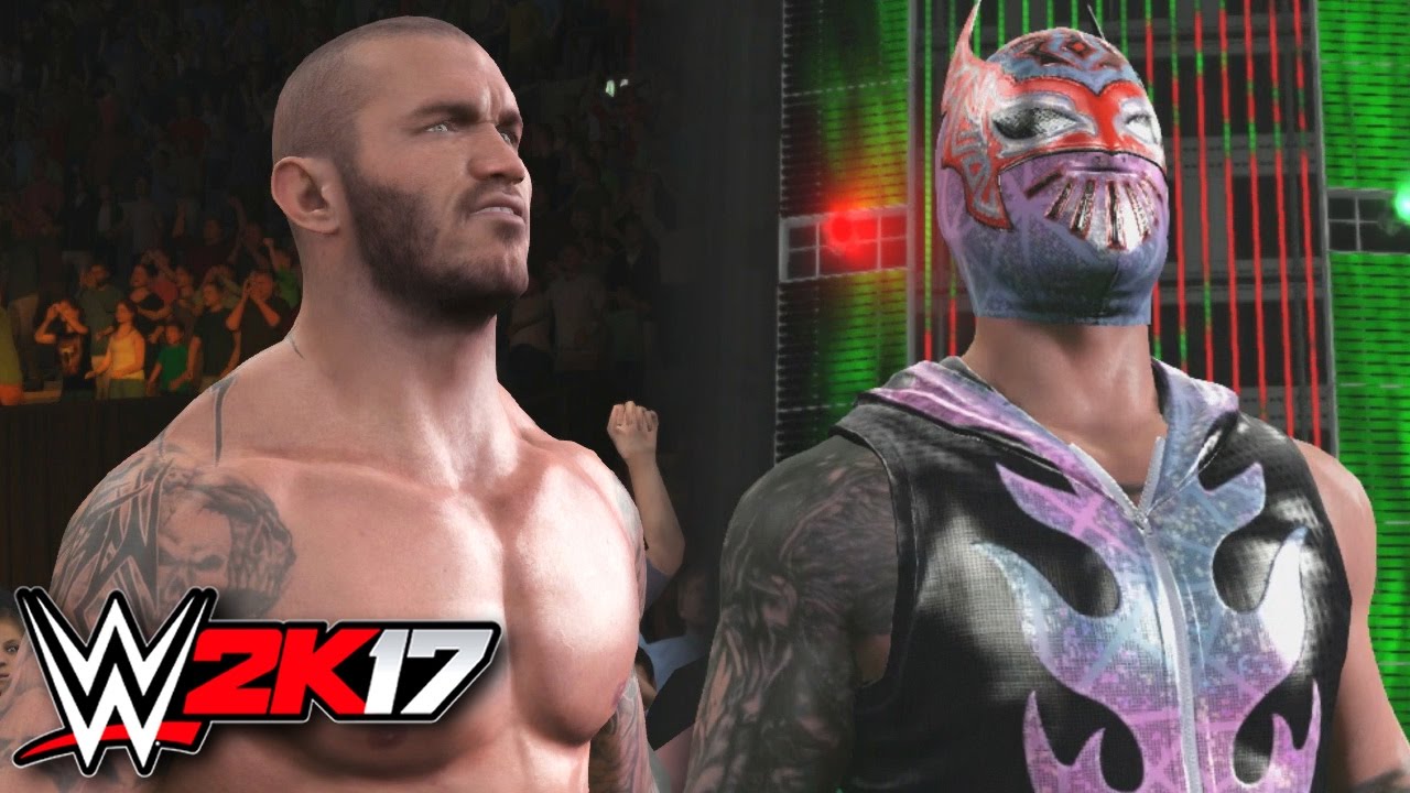 WWE 2K17 Randy Orton Entrance & Sin Cara vs Kalisto Gameplay