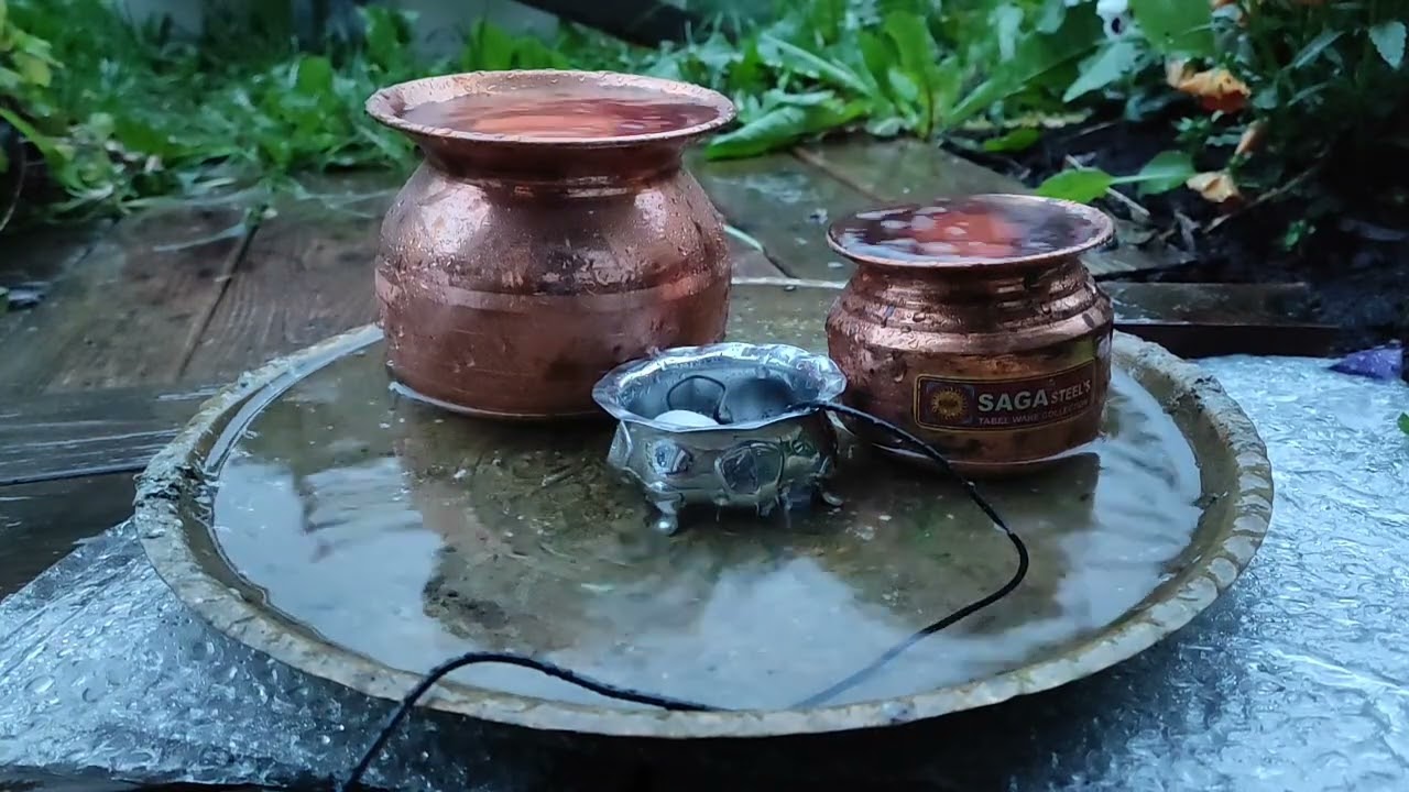 ASMR & RELAX: Kuparikulhot / Vesisateen ja ääntä nukahtamiseen ja rentoutumiseen