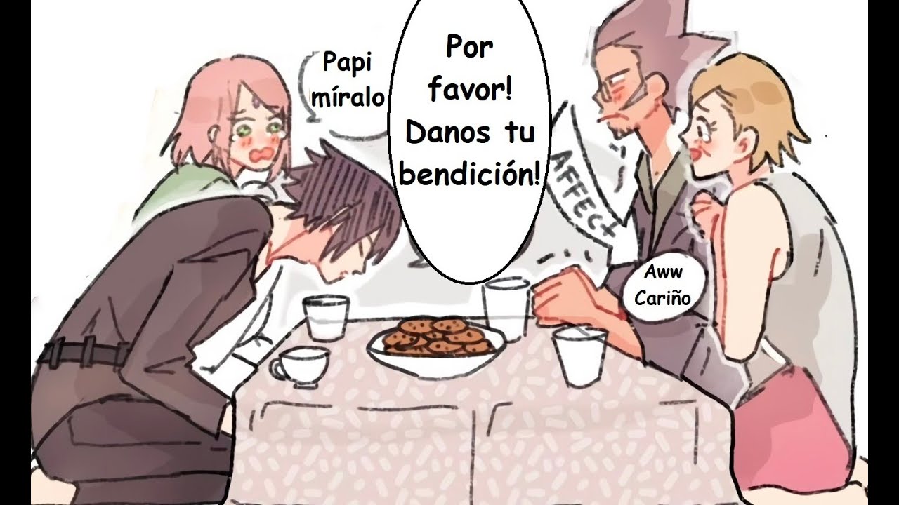 Sasuke se presenta ante los padres de Sakura - Sasuke appears before Sakura's parents