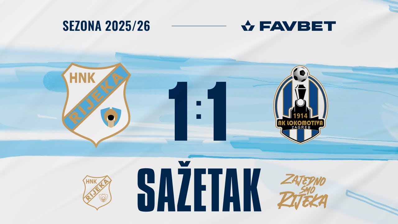 Rijeka - Lokomotiva 1:1, 6. kolo, sažetak (2025./2026.)
