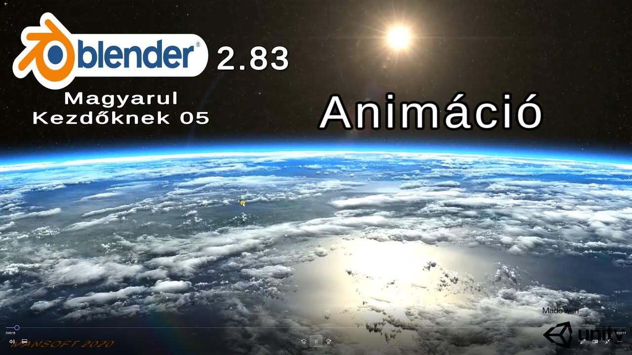 Blender Gyorstalpaló Magyarul Kezdőknek 05 Animáció