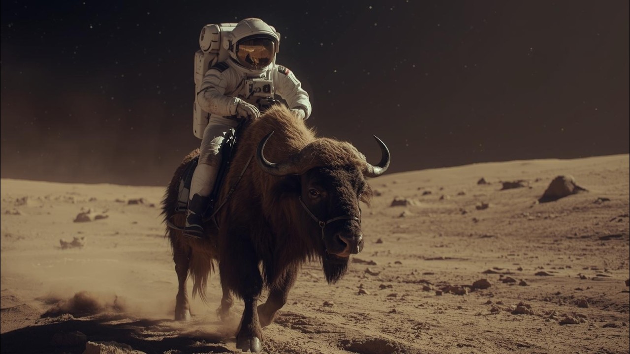 Buffalo riding in the Desert — ICARUS