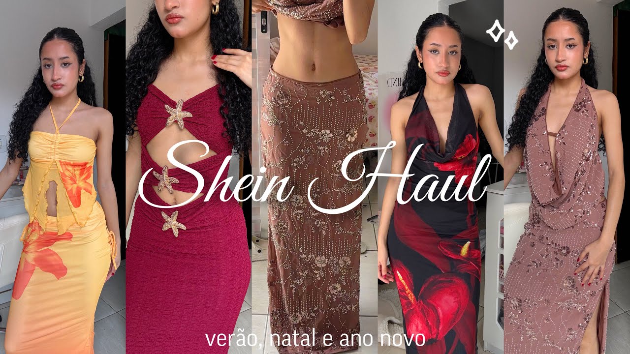 abrindo comprinhas da SHEIN de natal & ano novo: verão shein💗🍓