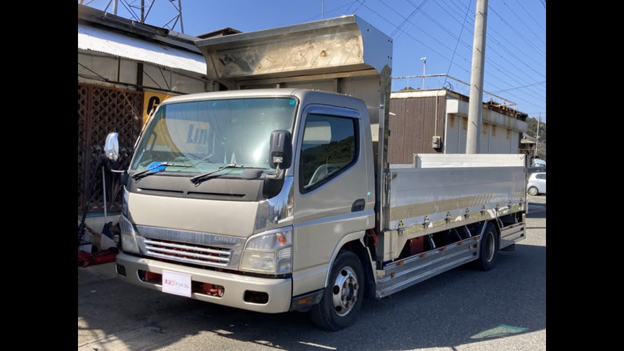 販売車両　三菱ふそう キャンター　ステンレス製作りボデイ 180PS６速　水産仕様