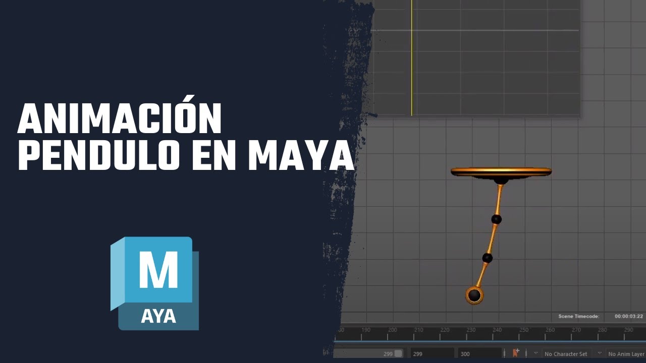 Animación Pendulo en Maya #maya3d #maya #mayaanimation #3danimation #pendulum