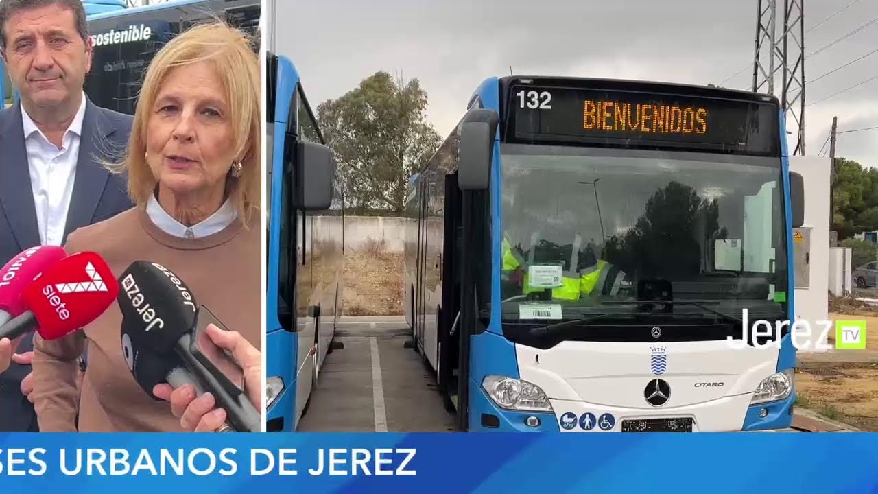 JEREZ TV 🔴 DIRECTO | PRESENTACIÓN NUEVOS AUTOBUSES URBANOS DE JEREZ