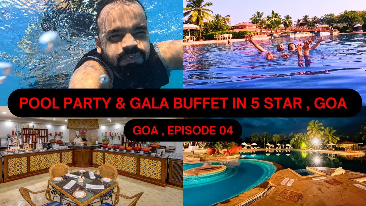 The Lalit Golf & SPA Resort | Swimming Pool Fun & Buffet Breakfast in 5 star Resort | Goa Ep 04 #yt