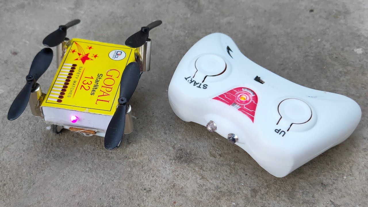 How To Make Match Box  Drone Car At Home
