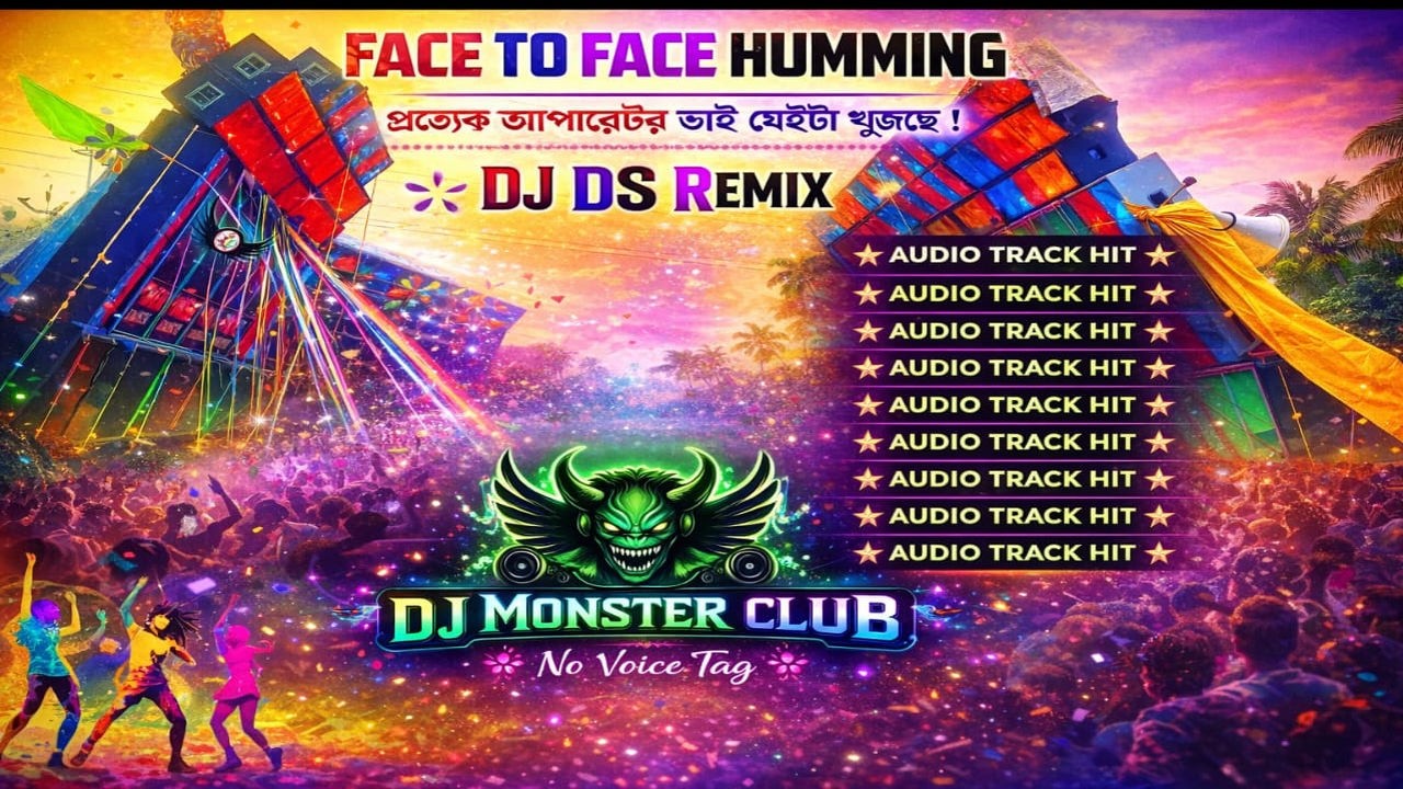 Face To Face Humming Remix 2026 🔥 | DJ DS Style Mix | DJ MONSTER CLUB Official | No Voice Tag