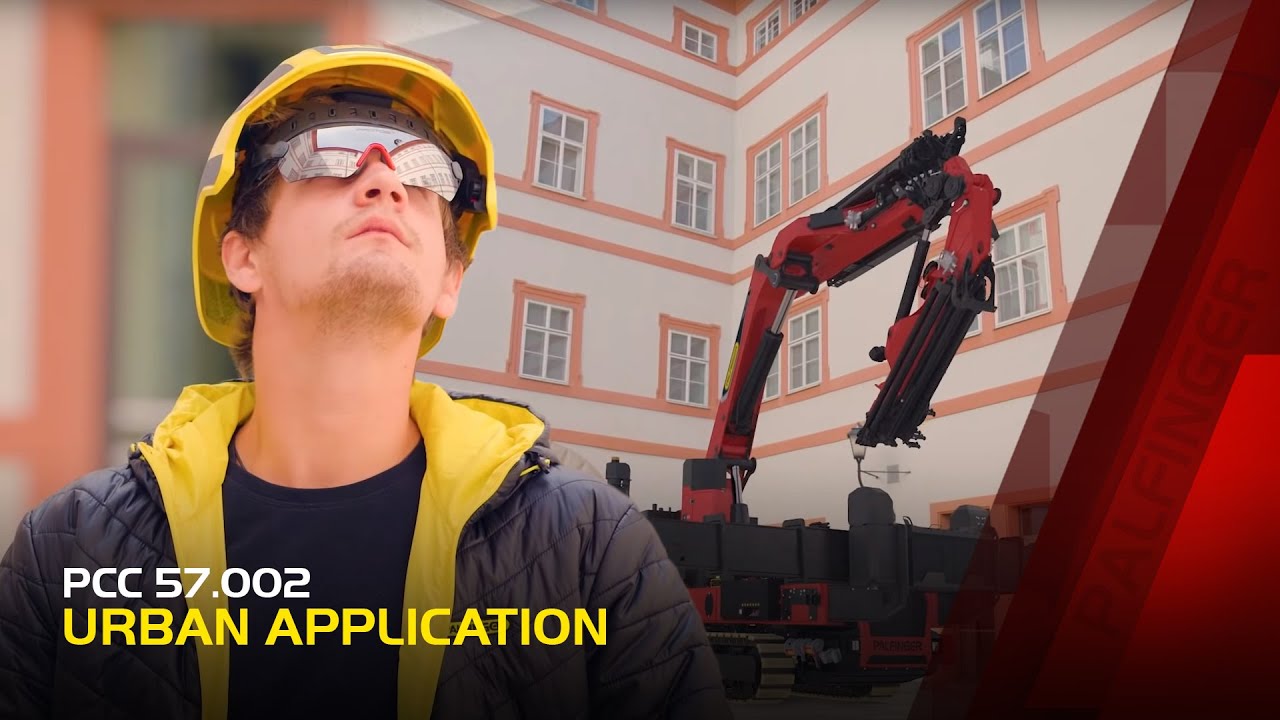PALFINGER Crawler Crane - PCC 57.002 Urban Applications (3D Animation)