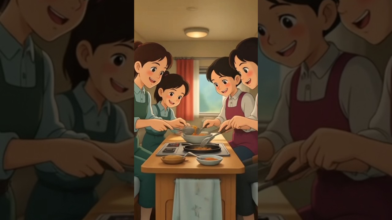 cooks in ghbli style # camping with Ghibli # shorts # Ghibli shorts # fun