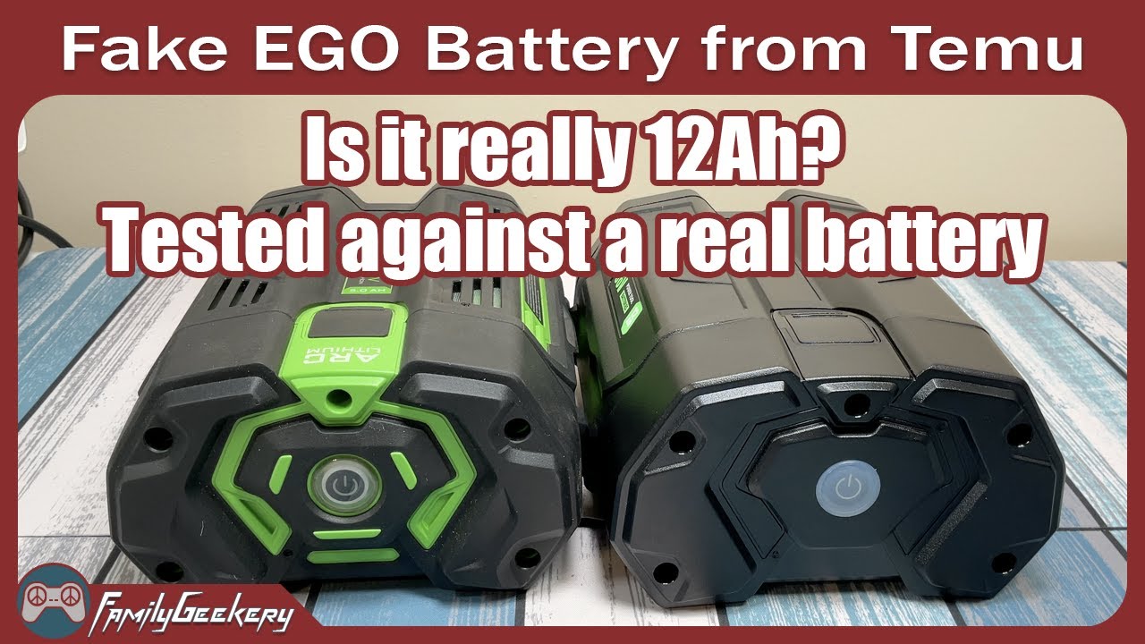 Testing a Fake EGO Battery from Temu!  Supposed to be 12ah???