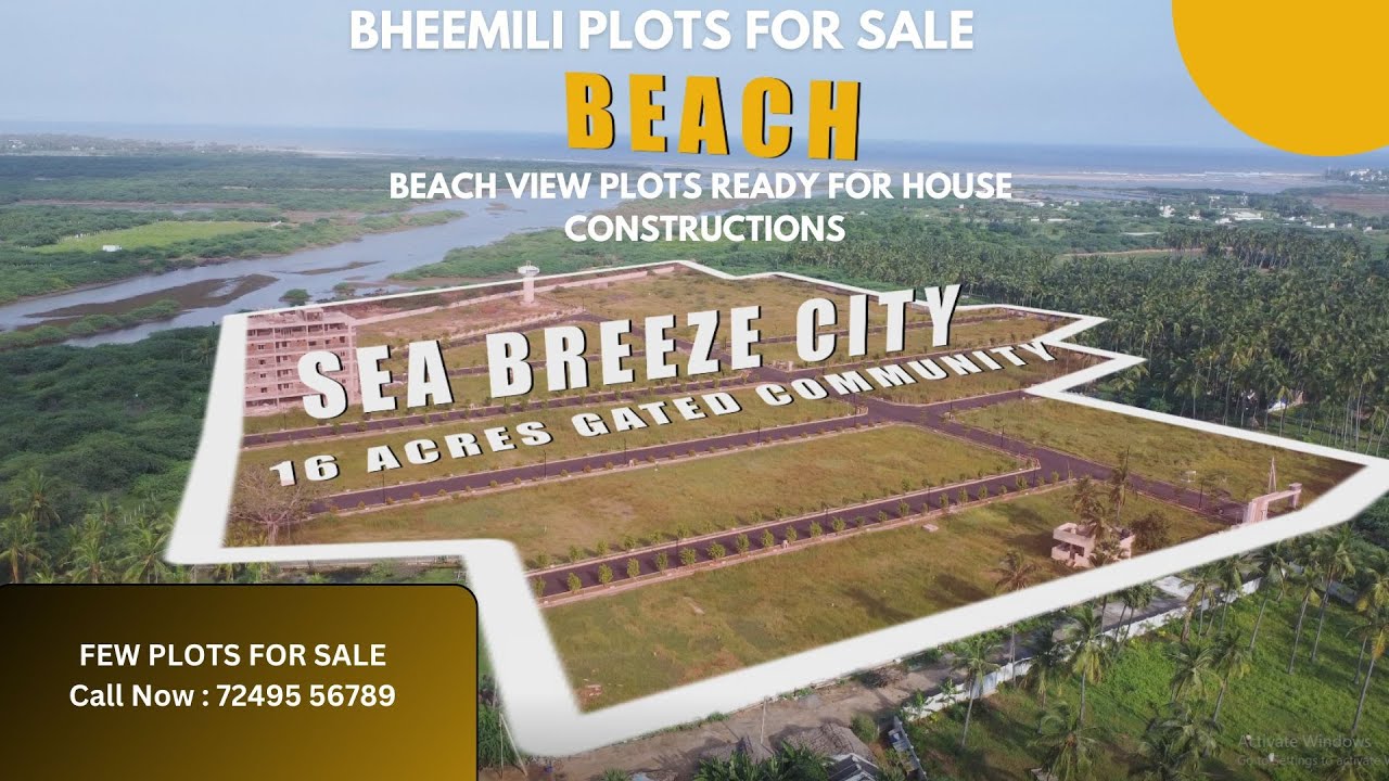 SEA BREEZE CITY |BHEEMILI | PLOTS FOR SALE | 16 ACRES GATED COMMUNITY | CONTACT : 72495 56789