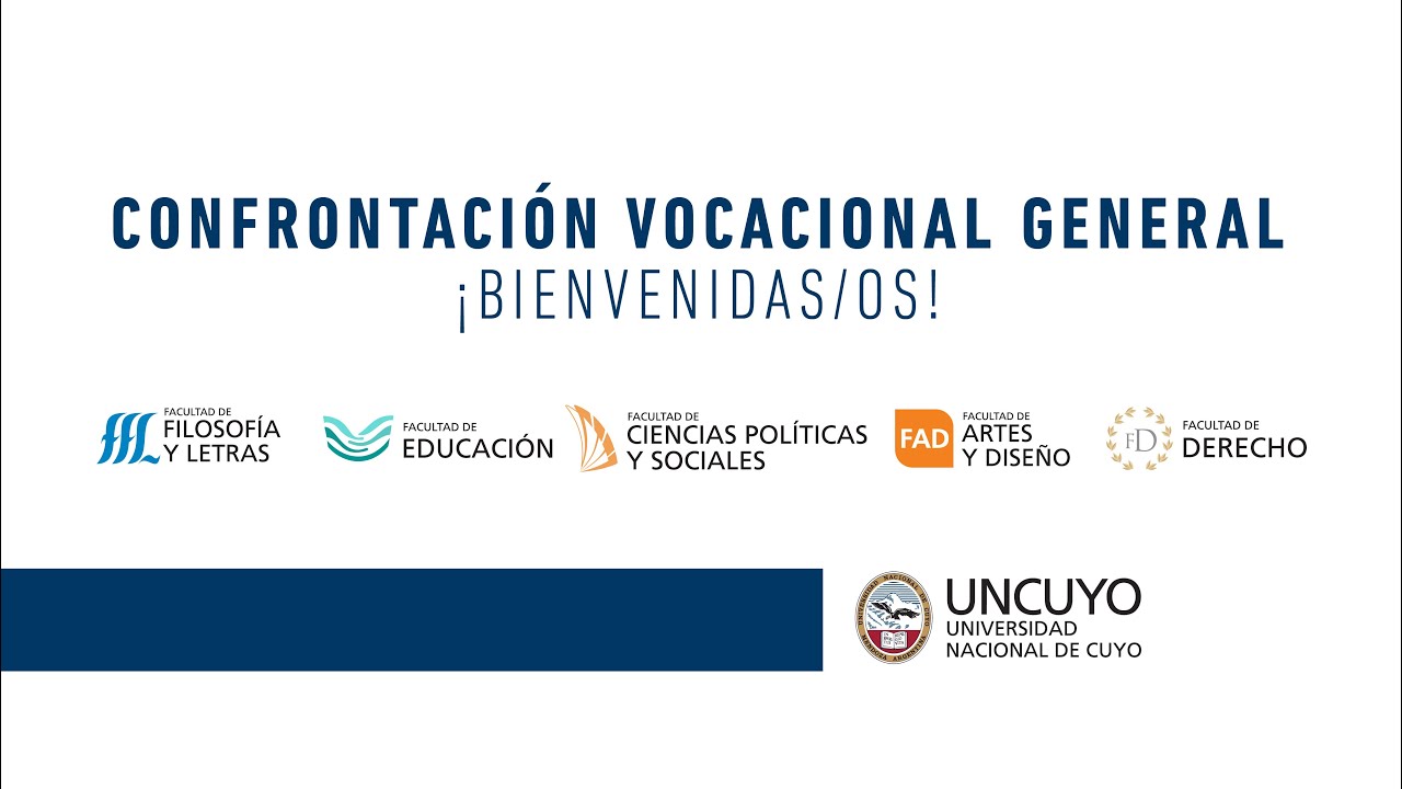¡Bienvenida! | Confrontación Vocacional General