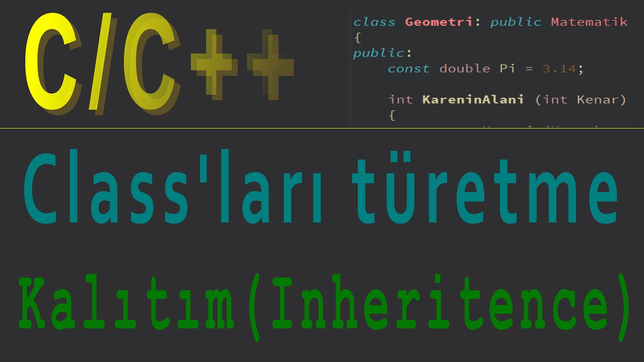 C/C++ | Class'larda 
