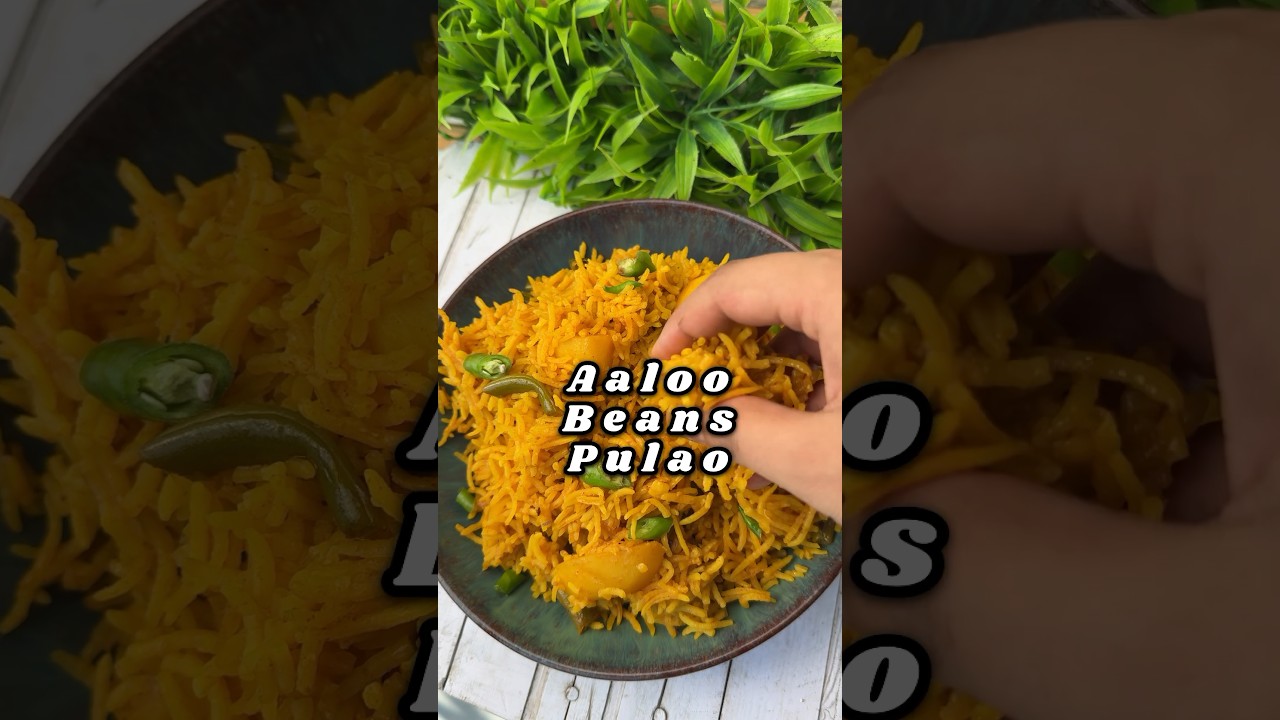 Aloo Green Beans Pulao Recipe