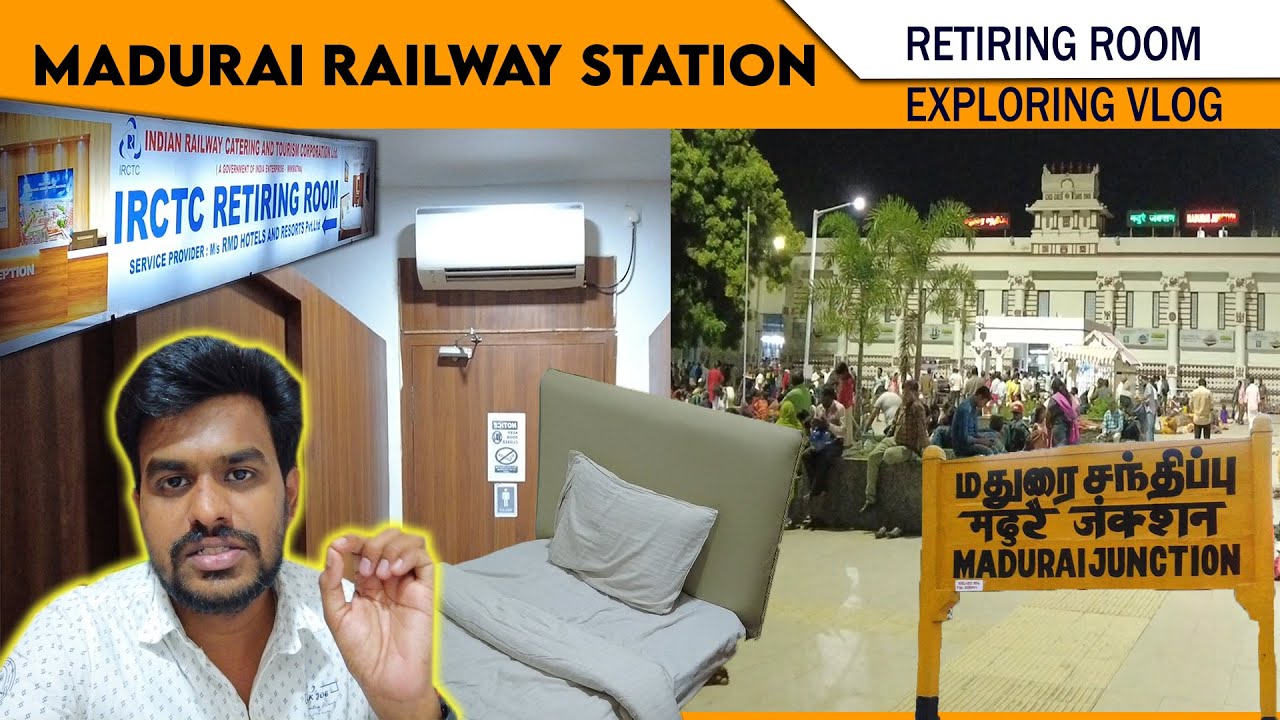 MADURAI RAILWAY STATION IRCTC RETIRING ROOM EXPLORING VLOG | AC DORMITORY | Is it worth? | Vlog #70